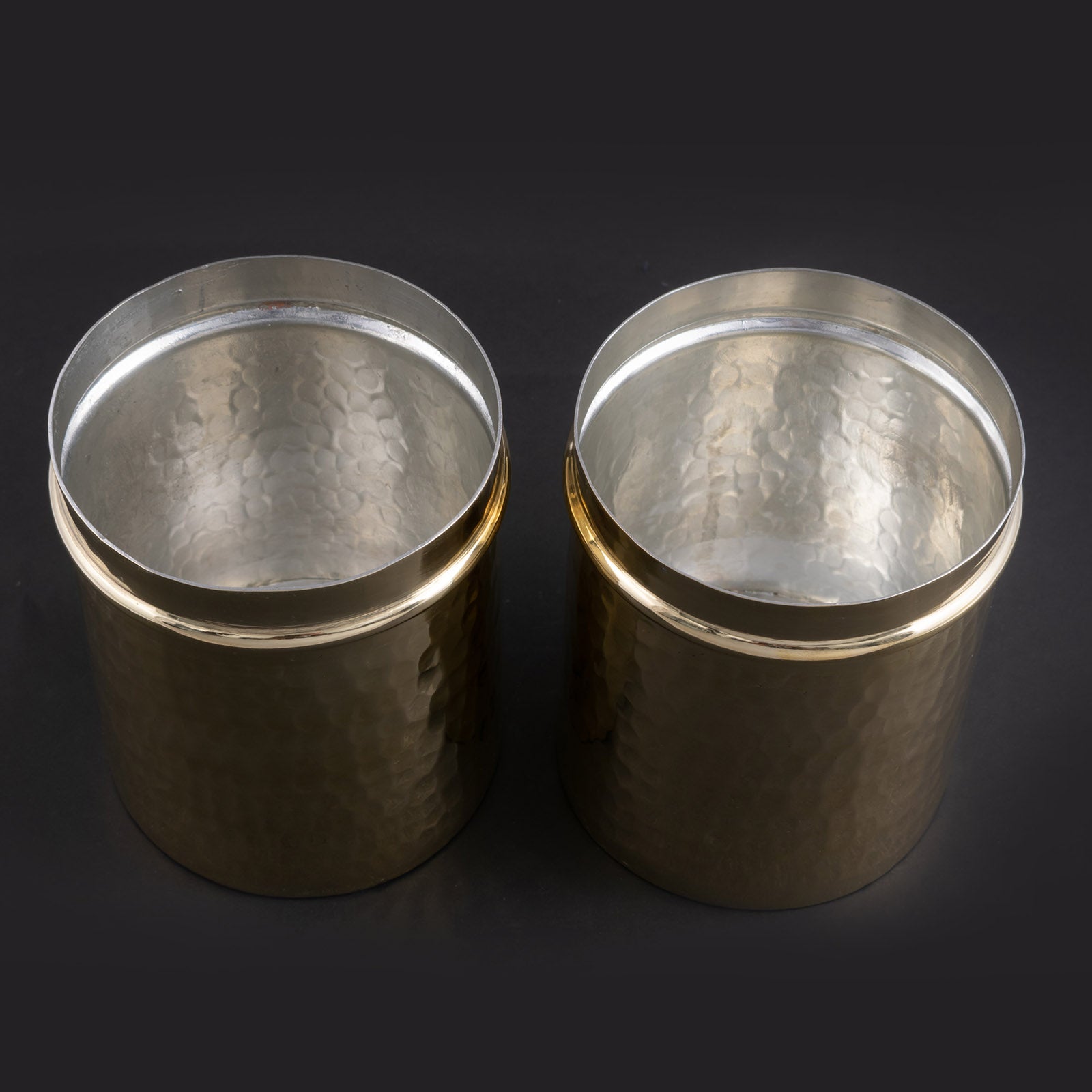 Tea/Sugar BOX (Set of 2 Brass Containers)
