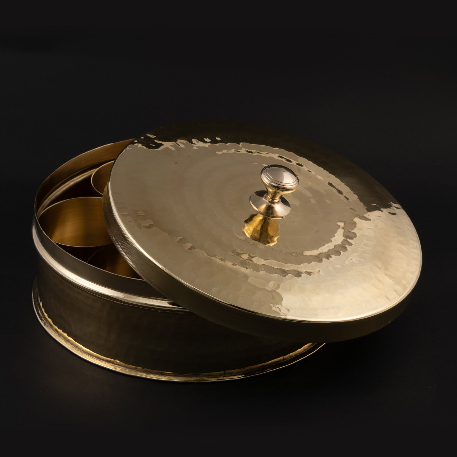 Brass Masala Dani (Spices Box)