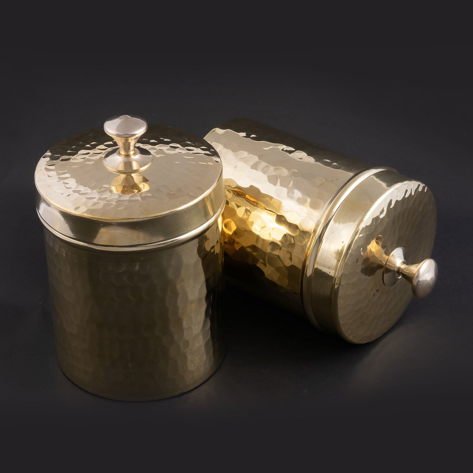 Tea/Sugar BOX (Set of 2 Brass Containers)
